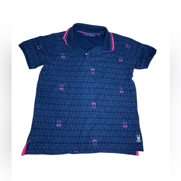 Psycho Bunny Polo Logo Shirt Size 10-12( 71) - Picture 1 of 6